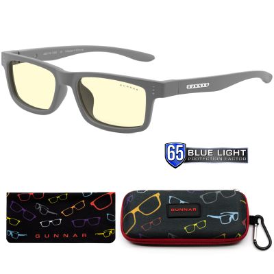 Ochelari protectie calculator GUNNAR CRUZ KIDS SMALL GREY Amber Plano (copii 4-8 ani)-img