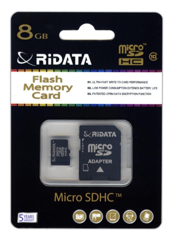 RiDATA capacitate 8Gb viteza C10-1