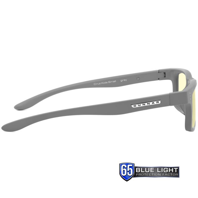 Ochelari protectie calculator GUNNAR CRUZ KIDS SMALL GREY Amber Plano (copii 4-8 ani)-4