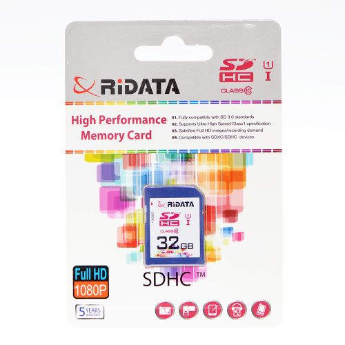 2-Card-SDHC-|-RiDATA-|-32Gb-|-U1I